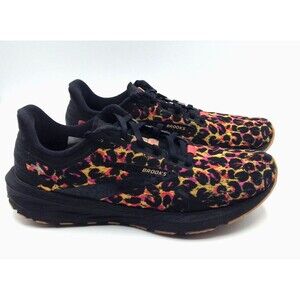 Brooks Launch GTS 9 Sneakers Wn Size 9 Leopard Print Running Walking Shoes Logo